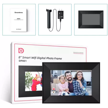 Cadre Photo Numérique Connecté Dreamtimes : Partagez vos Souvenirs en un Instant !